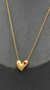 Red Muse Heart Necklace